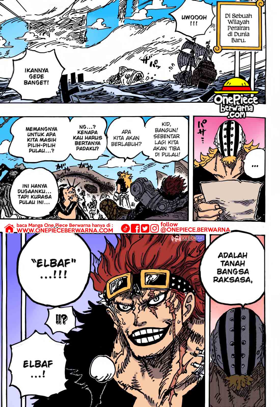 Baca manga komik One Piece Berwarna Bahasa Indonesia HD Chapter 1071